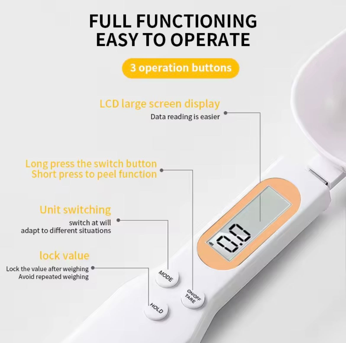 Digital Spoon Measuring Scale